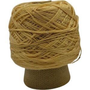 Vintage Phoenix Dye Works Chemspun 1/28 Mustard Yellow Southern CMFT Cone Yarn